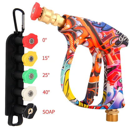 M22 High-Pressure Car Wash Machine 5-Color Nozzle Fan-Shape Column New Painted Graffiti Cleaning Equipment Parts