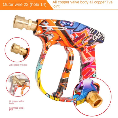 M22 High-Pressure Car Wash Machine 5-Color Nozzle Fan-Shape Column New Painted Graffiti Cleaning Equipment Parts